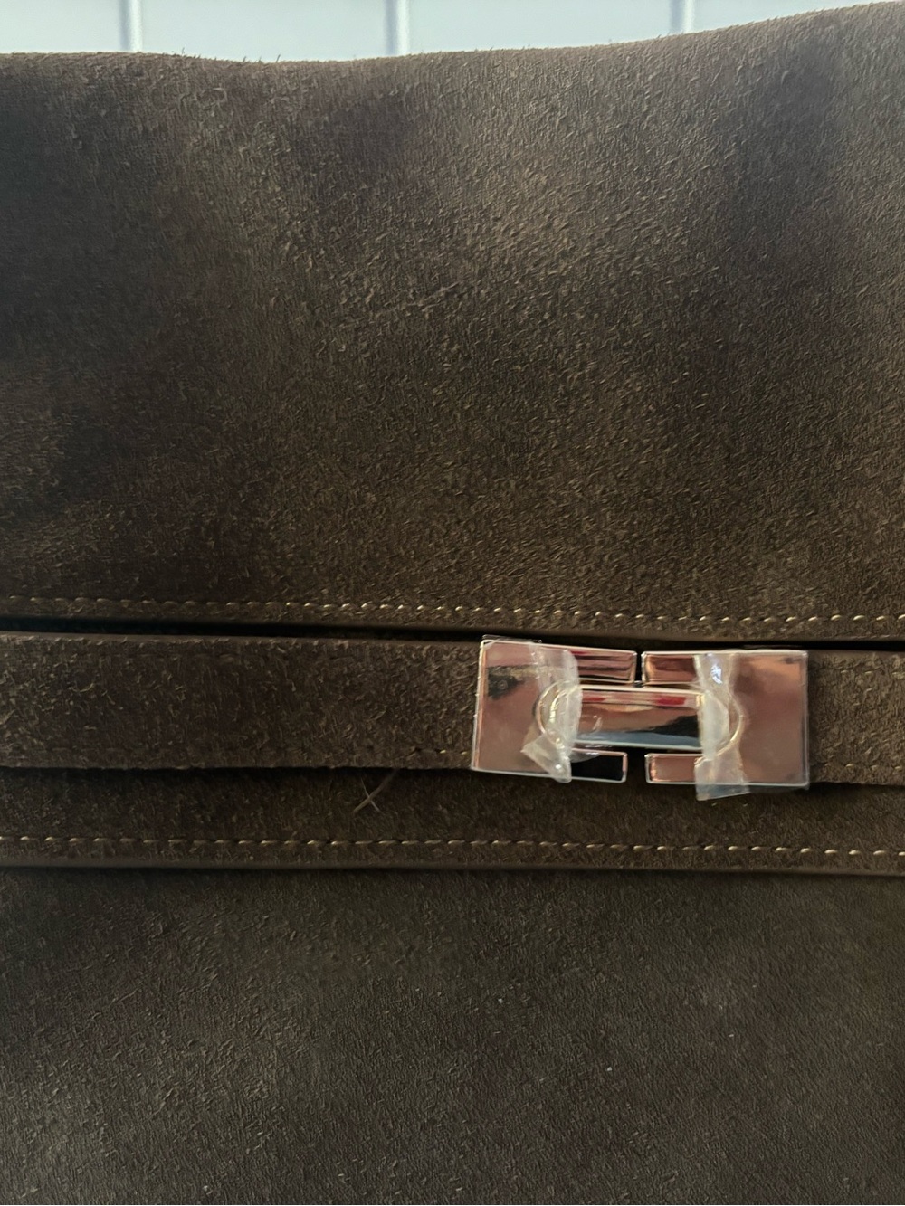 NWT brown suede shoulder bag - Picture 4 of 7